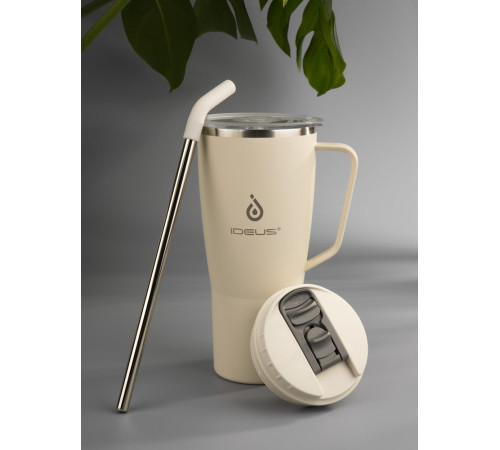 Термостакан Kasumigaoka, белый (молочный)