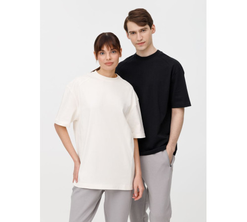 Футболка оверсайз унисекс Sideline, молочно-белая