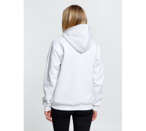 Толстовка на молнии с капюшоном Siverga Heavy, белая (белоснежная)