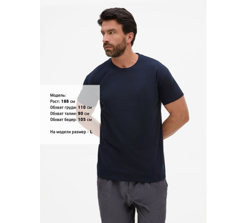 Футболка унисекс Regent 150, темно-синяя (navy)