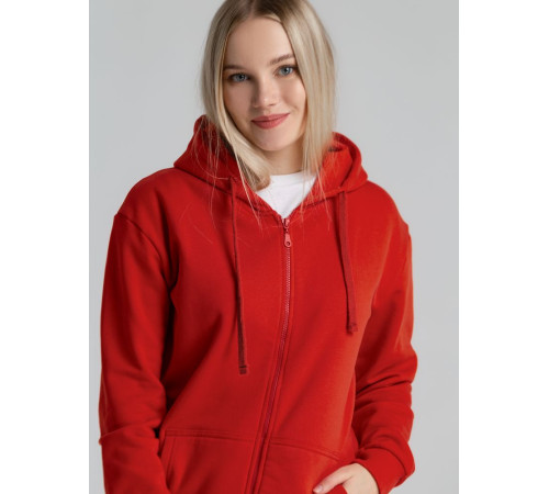 Толстовка на молнии с капюшоном Siverga Heavy 2.0, красная