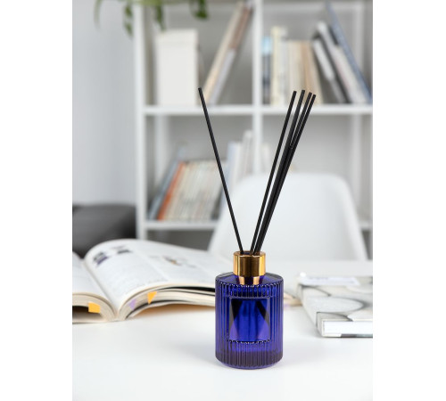 Диффузор ароматический Fragnola, пряная древесина и кардамон, темно-синий
