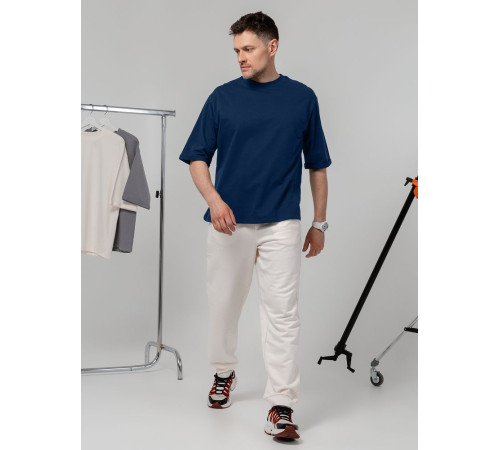 Футболка оверсайз унисекс Kosmos 2.0, темно-синяя