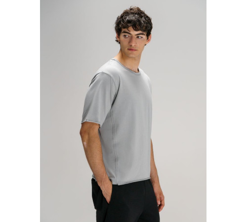 Футболка оверсайз унисекс Vozduh, светло-серая