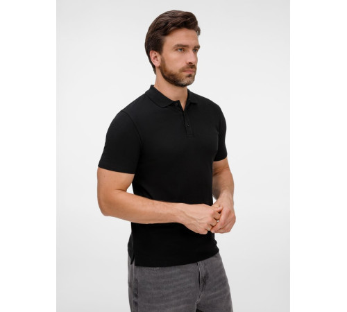 Рубашка поло унисекс Tervise, черная