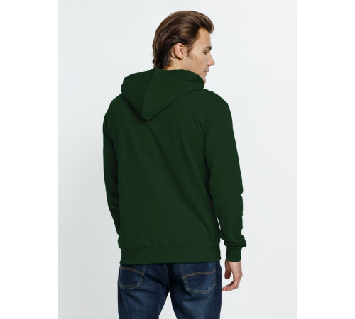 Толстовка на молнии с капюшоном Siverga 2.0, темно-зеленая