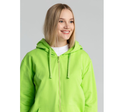 Толстовка на молнии с капюшоном Siverga 2.0, зеленое яблоко