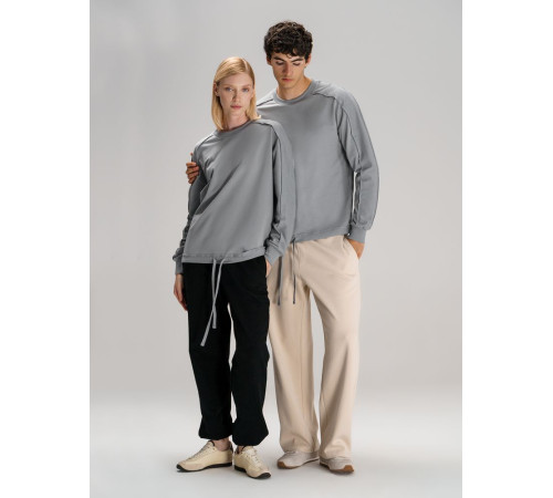 Свитшот унисекс Vozduh, светло-серый