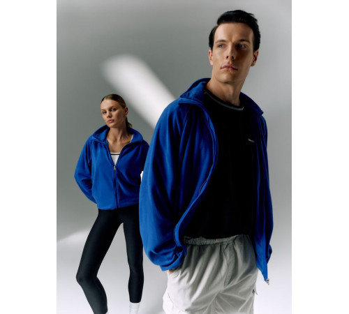 Куртка флисовая унисекс Fliska, ярко-синяя