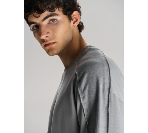 Свитшот унисекс Vozduh, светло-серый