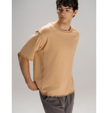 Футболка оверсайз унисекс Vozduh, бежевая