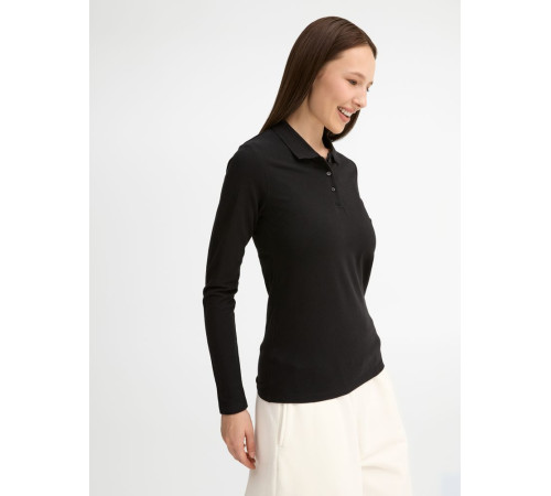 Рубашка поло женская с длинным рукавом Perfect LSL Women, черная
