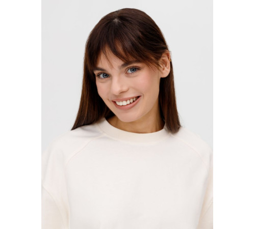 Футболка оверсайз унисекс Sideline, молочно-белая