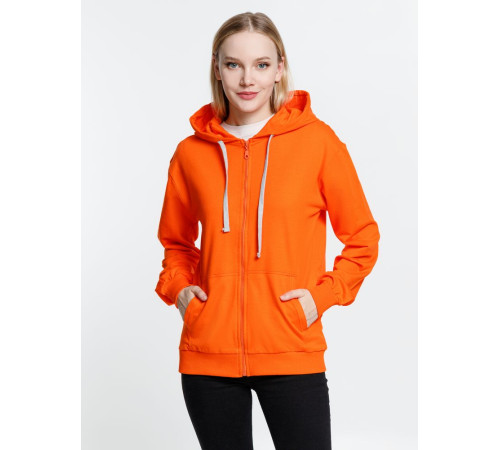 Толстовка на молнии с капюшоном Siverga, оранжевая