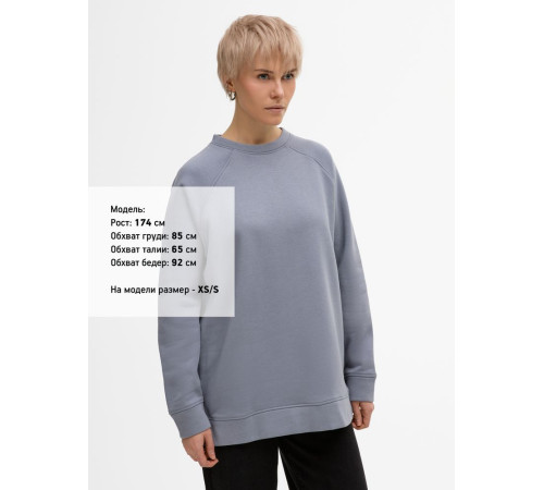 Свитшот унисекс S1, серый