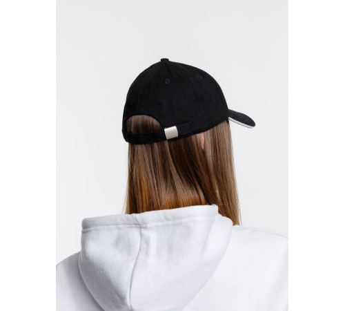 Бейсболка Spiker, черная с белым