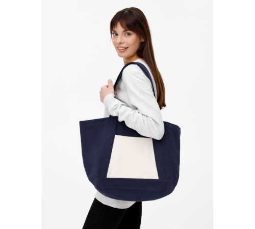 Шопер Shophop, синий с неокрашенным