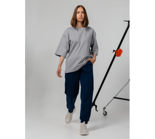 Футболка оверсайз унисекс Kosmos 2.0, светло-серая