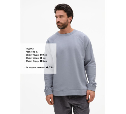 Свитшот унисекс S1, серый