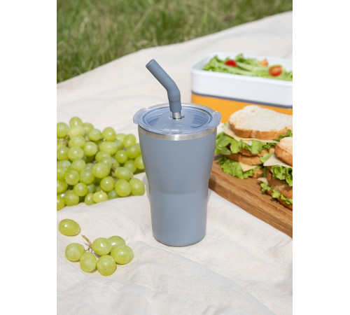 Термостакан Sapporo без логотипа, серый