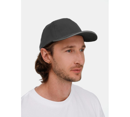 Бейсболка Long Beach, темно-серая со светло-серым