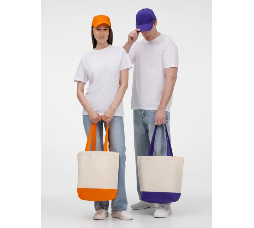 Холщовая сумка Shopaholic, фиолетовая