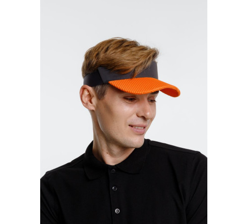 Козырек Grand Slam, темно-серый с оранжевым