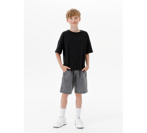 Футболка детская оверсайз Teezer, черная