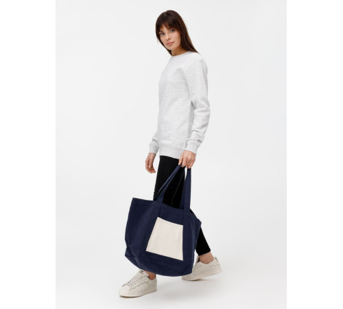 Шопер Shophop, синий с неокрашенным