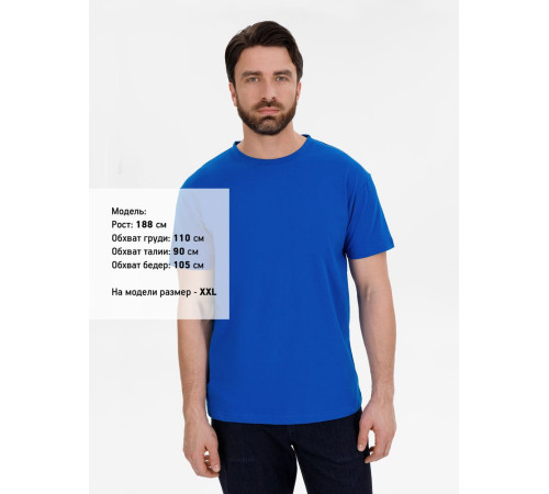 Футболка унисекс T-Bolka 180, ярко-синяя
