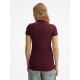 Рубашка поло женская Brandy Women, бордовая с белым