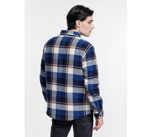 Куртка-рубашка оверсайз унисекс Noah, синяя