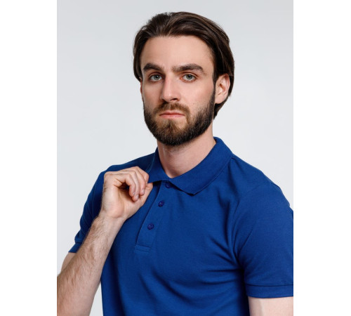 Рубашка поло мужская Adam, ярко-синяя