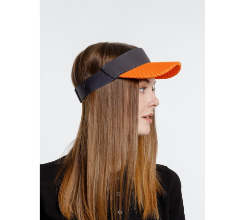 Козырек Grand Slam, темно-серый с оранжевым