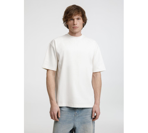 Футболка оверсайз унисекс Sideline, молочно-белая