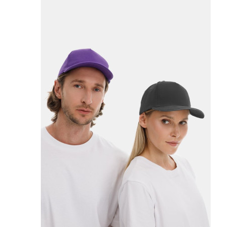 Бейсболка Long Beach, темно-серая со светло-серым