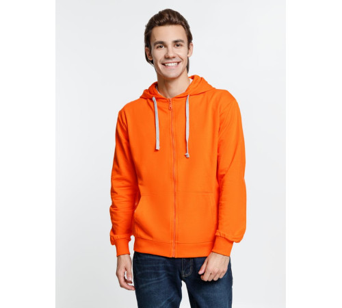 Толстовка на молнии с капюшоном Siverga, оранжевая