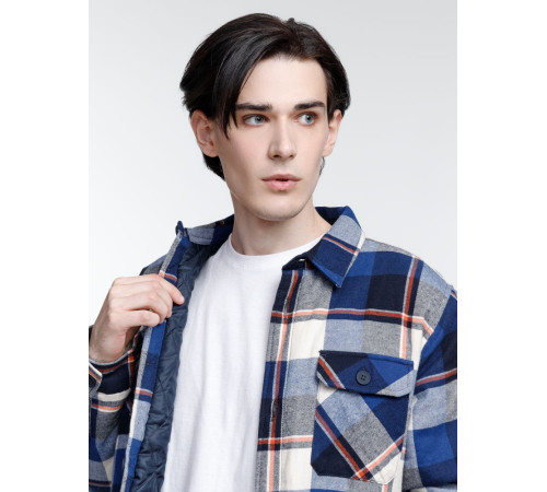 Куртка-рубашка оверсайз унисекс Noah, синяя