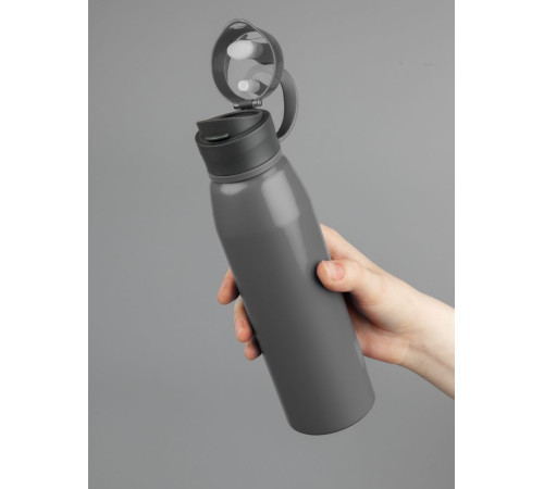 Бутылка для воды Billy Gym, матовая серая