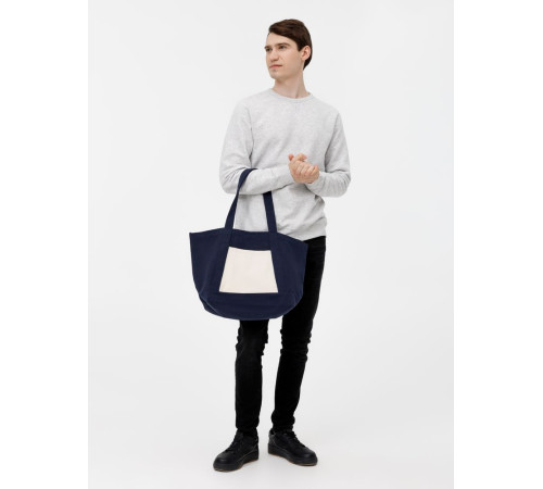 Шопер Shophop, синий с неокрашенным