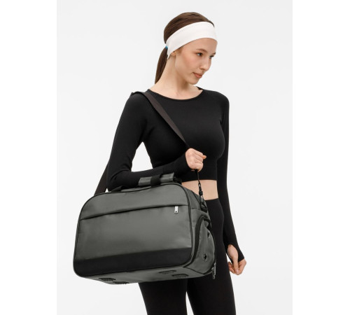 Спортивная сумка Atlantes, серая с черным