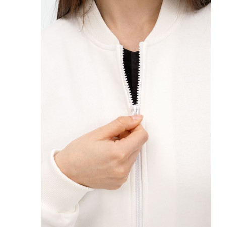 Бомбер унисекс Townie, молочно-белый