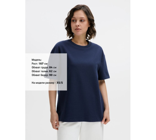 Футболка унисекс Durington, темно-синяя