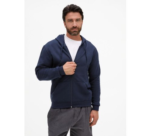 Толстовка унисекс Stone, темно-синяя