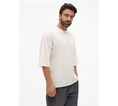 Футболка унисекс оверсайз T1, молочно-белая