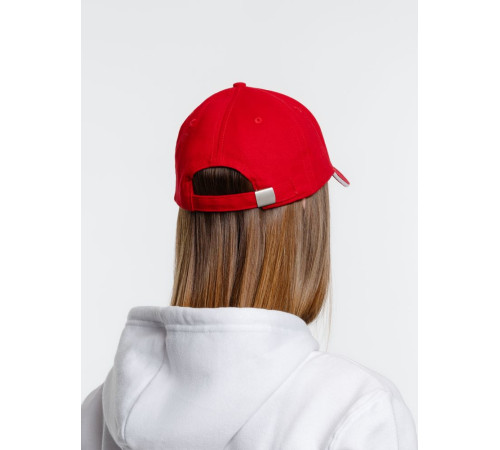 Бейсболка Spiker, красная с белым