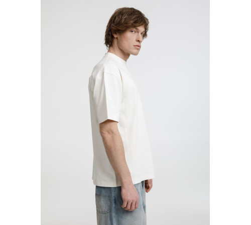 Футболка оверсайз унисекс Sideline, молочно-белая