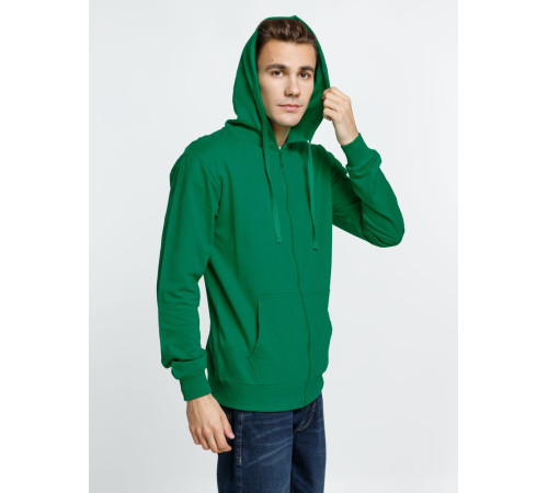 Толстовка на молнии с капюшоном Siverga 2.0, зеленая