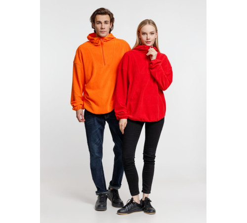 Анорак флисовый унисекс Fliska, оранжевый
