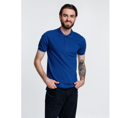 Рубашка поло мужская Adam, ярко-синяя